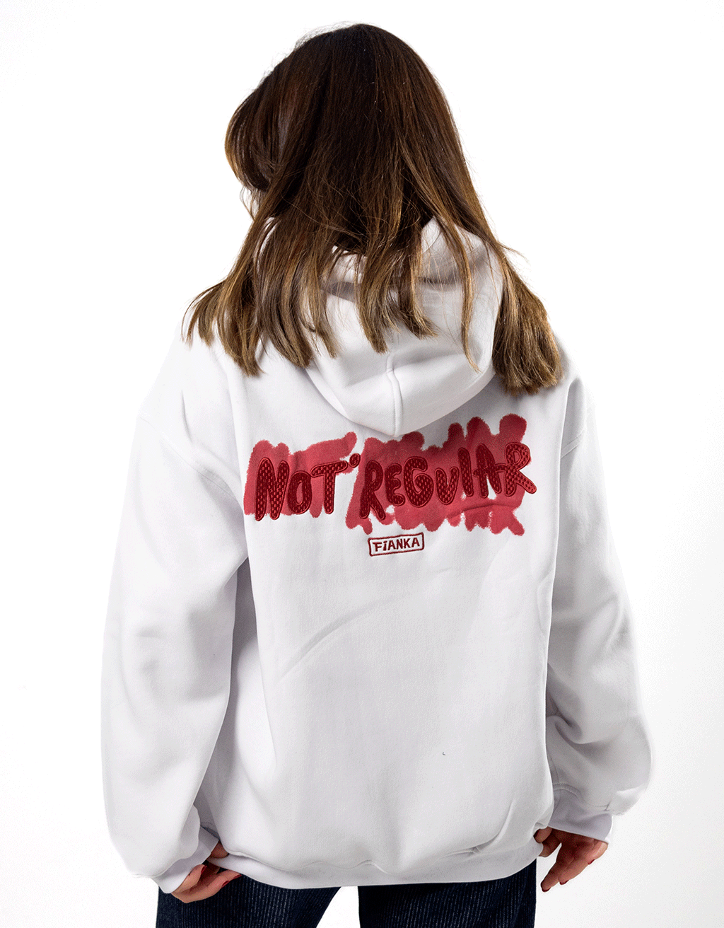 Hoodie Not Regular Fianka (Unisexe) – Image 6
