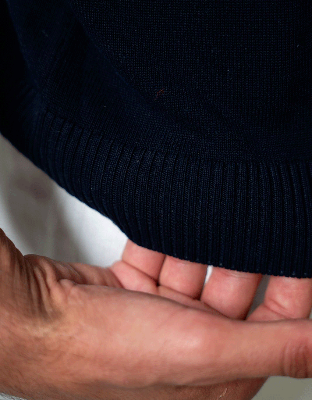 Polo en maille bleu marine – Image 5